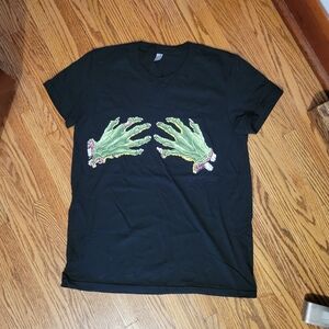 Zombie Hands Graphic Tee Tshirt Brand New Goth Witch Horror Apocalypse Halloween
